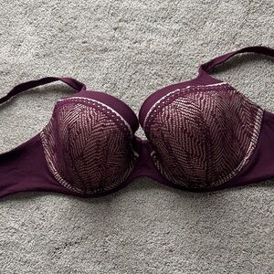 Victoria's Secret Deep Purple Lace Bra